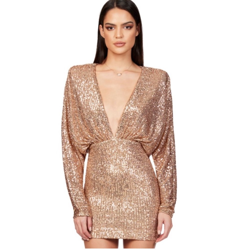 Nookie Veda Mini Dress in Caramel